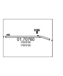 TUBO POSTERIORE R.4 0.8 1.1