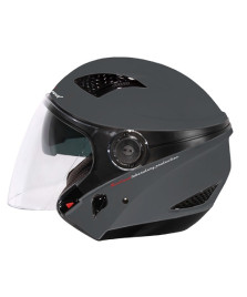 CASCO JET FORCE03.4GRIGIO SCURO OPO XS CON OCCHIALINO SOLARE