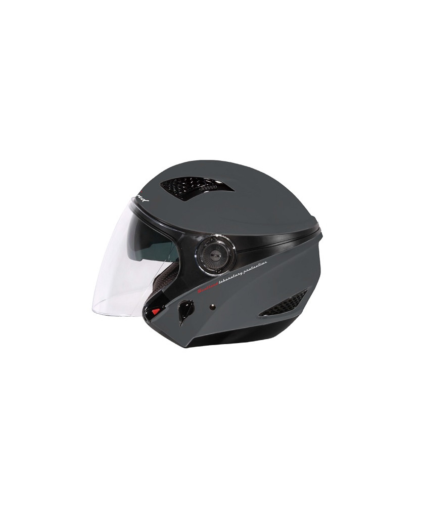 CASCO JET FORCE03.4GRIGIO SCURO OPO XS CON OCCHIALINO SOLARE