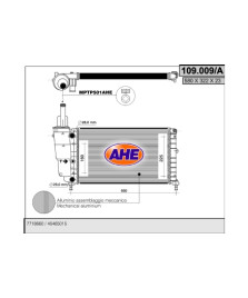 RADIATORE FT PUNTO 60-75 MT 93-00        580X322X23