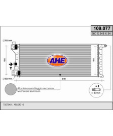 RADIATORE 580X250X34 PANDA(141)-Y10