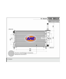 RADIATORE 580X322X23 IDEA-MUSA/YPSILON