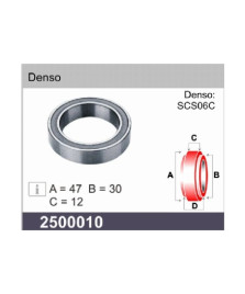 CUSCINETTO ARIA CONDIZIONATA CLUTCH     BEARING DENSO DIMENSIONI 47X30X12