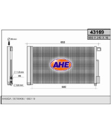 CONDENSATORE 580X348X16 GIULIETTA-NEMO-PUNTO/PUNTO EVO/G. PUNTO-CORSA/ADAM