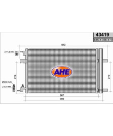 CONDENSATORE 666X390X16 ASTRA/INSIGNA/ZAFIRA-CRUZE/ORLANDO