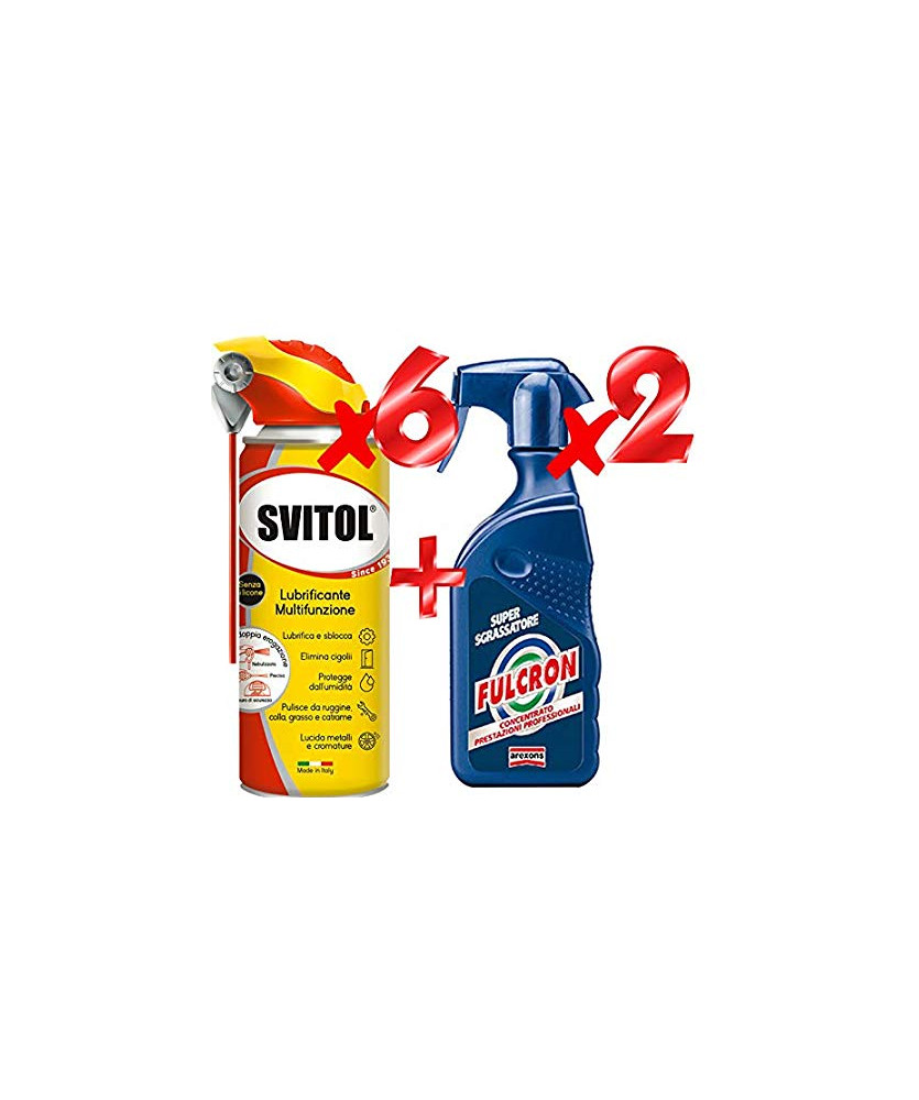 SVITOL LUBRIFICANTE CONFEZIONE 500ML X6  PIU  2 FULCRON 500 ML OMAGGIO