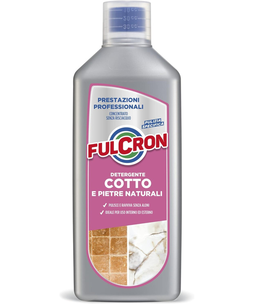 FULCRON DETERGENTE COTTO E PIETRE NATURALI IDEALE PER INTERNI E ESTERNI 1L