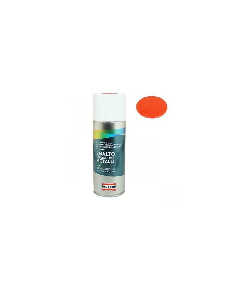 SMALTO SPECIALE PER METALLI SPRAY 400ML ROSSO FIAMMA ALTO SPESSORE COPRENTE