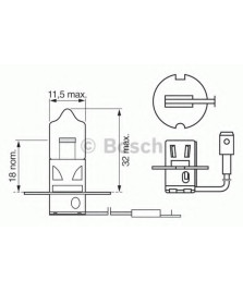 LAMPADA H3 12V 55W PK22S