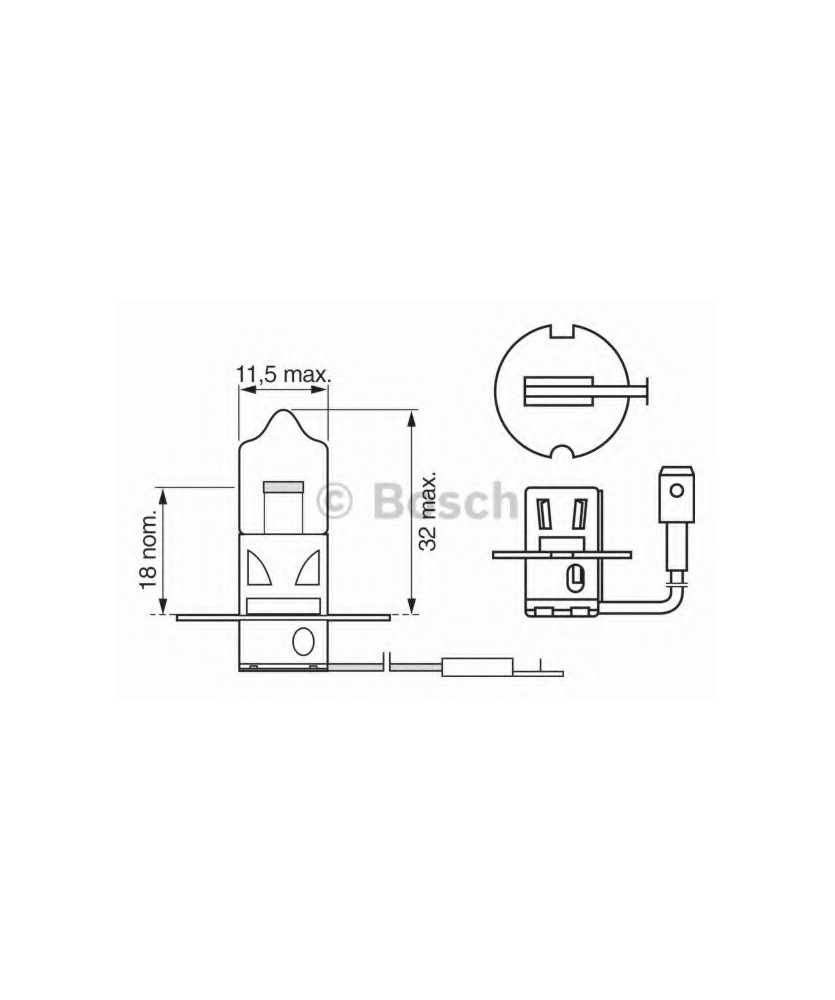 LAMPADA H3 12V 55W PK22S