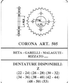 CORONA 505C24 CICLOMOTORI VARI