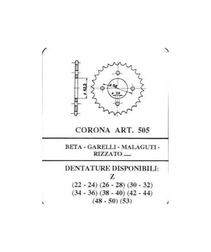 CORONA 505C26 CICLOMOTORI VARI