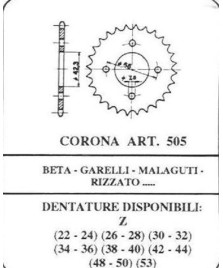 CORONA 505C29 CICLOMOTORI VARI