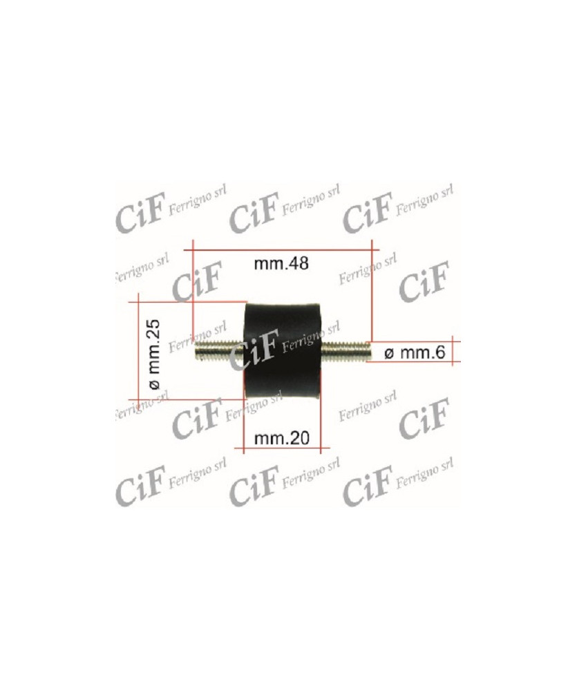 SILENTBLOCK SUPPORTO MARMITTA DOPPIO PER 6X15