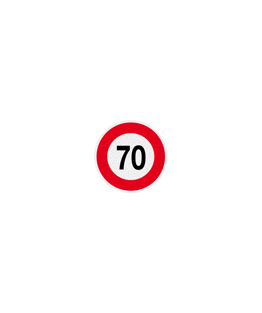 PANNELLO DI SEGNALAZIONE 70 KM / H