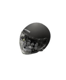 CASCO DEMJET DOPPIA VISIERA NERO OPACO  TAGLIA XL