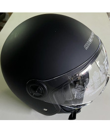 CASCO DEMJET VISIERA CORTA NERO OPACO   TAGLIA XL