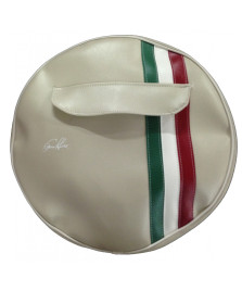 COPRIRUOTA C/BORSA GRIGIA RUOTA 10 CON   FASCIA TRICOLORE  VESPA