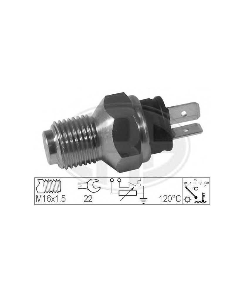 SENSORE TEMPERATURA REFRIGERANTE ALFA    ROMEO 145/146/155- CROMA/DELTA I/II