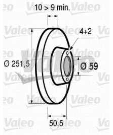 DISCHI BRAVO MUPLA ST* 251.5 Post.PIENO