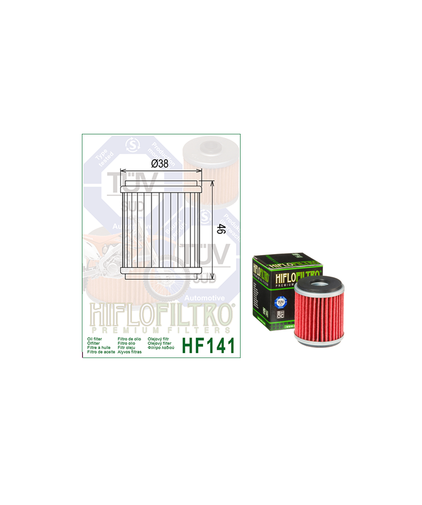 FILTRO OLIO HIFLO YAMAHA 125 YP R X-MAX  SPORT (39D)  06-14