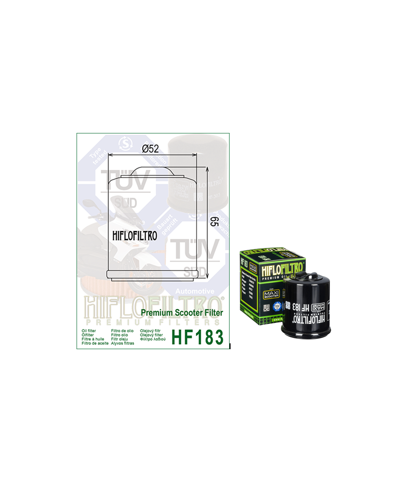 FILTRO OLIO HIFLO PREMIUM GILERA          LIBERTY 125 150CC