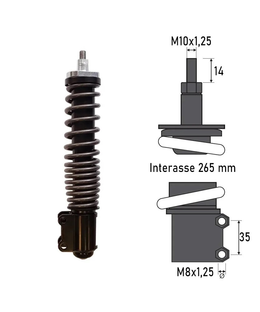 AMMORTIZZATORE ANTERIORE ZIP SP