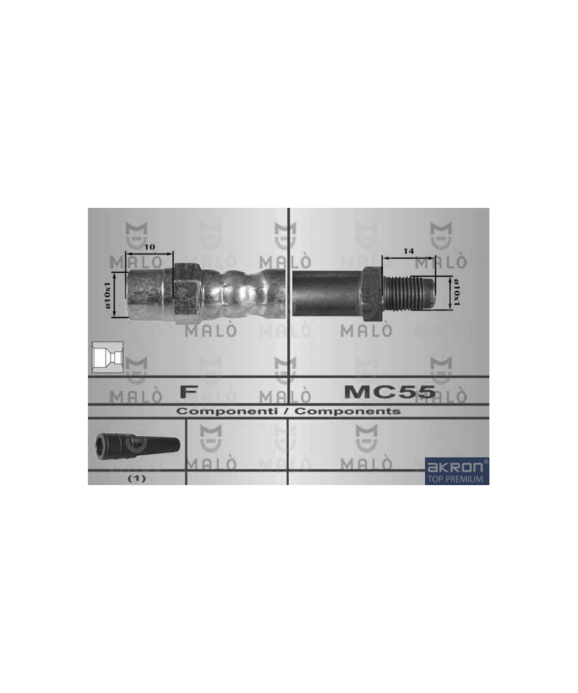 TUBO FRENO POSTERIORE SERIE 7-A4/A8