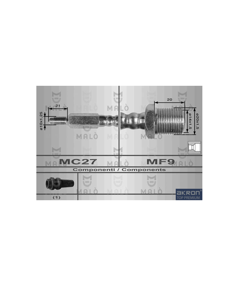 TUBO FRENO ANTERIORE 50/55 NC