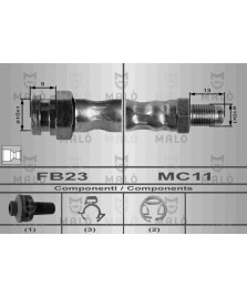 TUBO FRENO ANTERIORE TIPO 1.1/1.4/1.6/1.7/1.8/1.9/2.0-TEMPRA-DEDRA 1.6