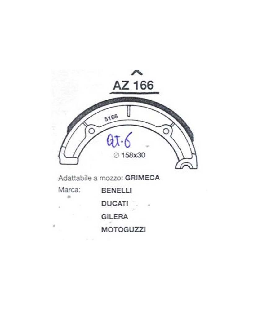 GANASCE KS WK POST.125 175 DAL 1978     FORMA AZ 166 158X30