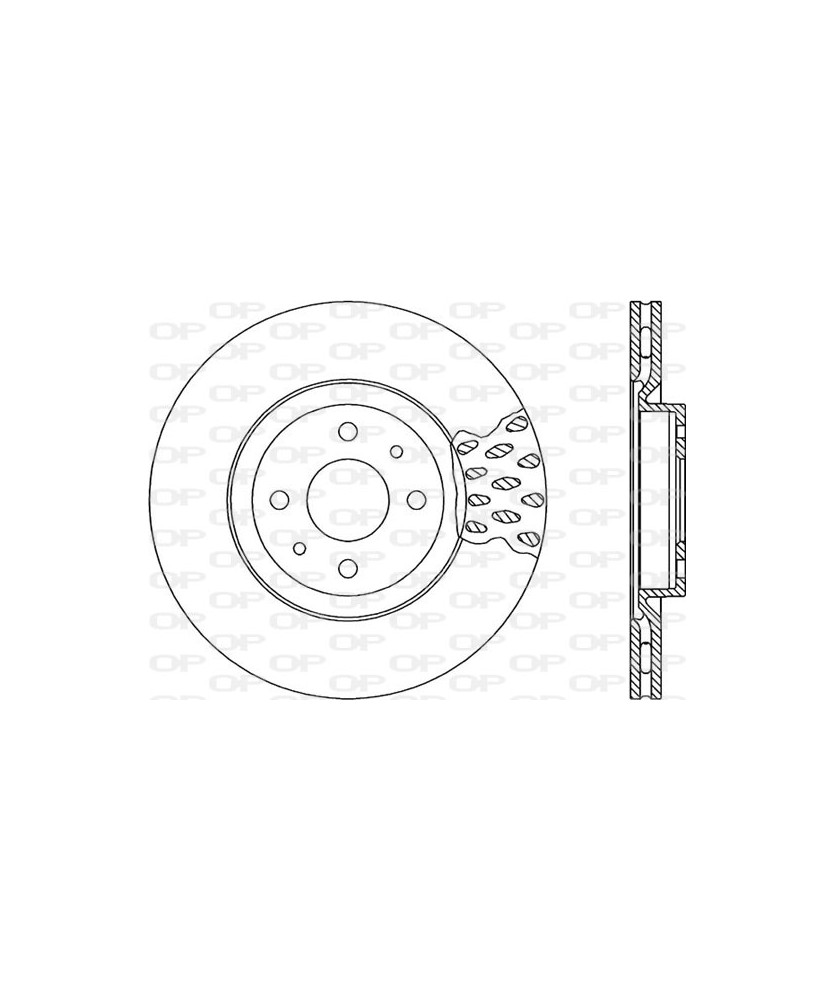 DISCO FRENO ANTERIORE  MULTIPLA ALFA    45/146  COUPE   DELTA