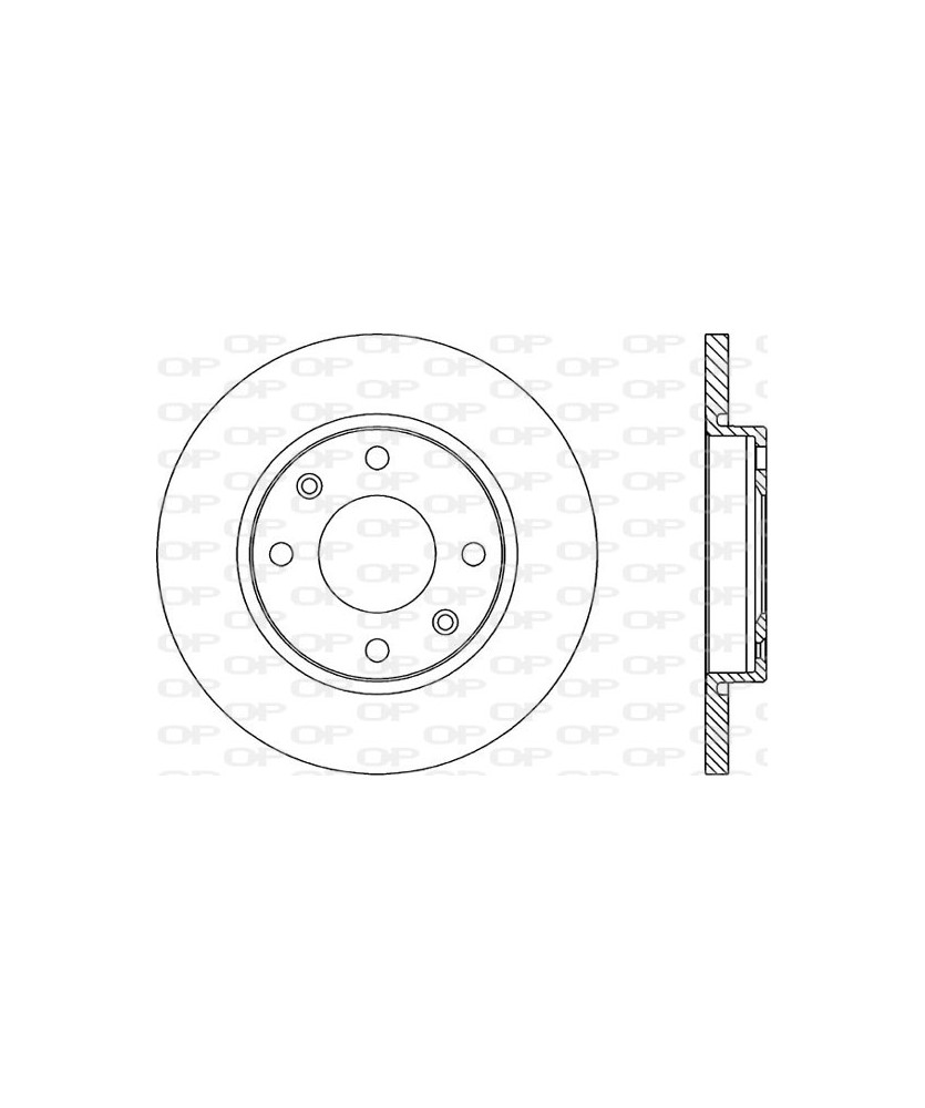 1PZ DISCO FRENO ANTERIORE PSA XSARA      206/306