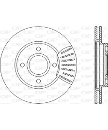 DISCO FRENO  FOCUS/SW 98 FUSION     ANTERIORE VENTILATO