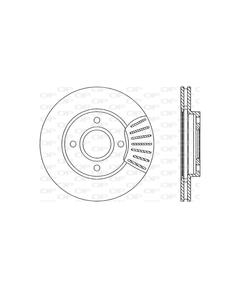 DISCO FRENO  FOCUS/SW 98 FUSION     ANTERIORE VENTILATO