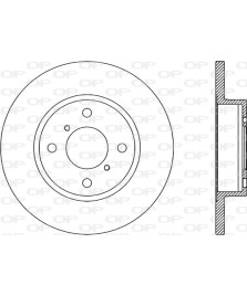 1PZ DISCO FRENO  AGILA 00- 07         WAGON 2003-  ANTERIORE VENTILATO