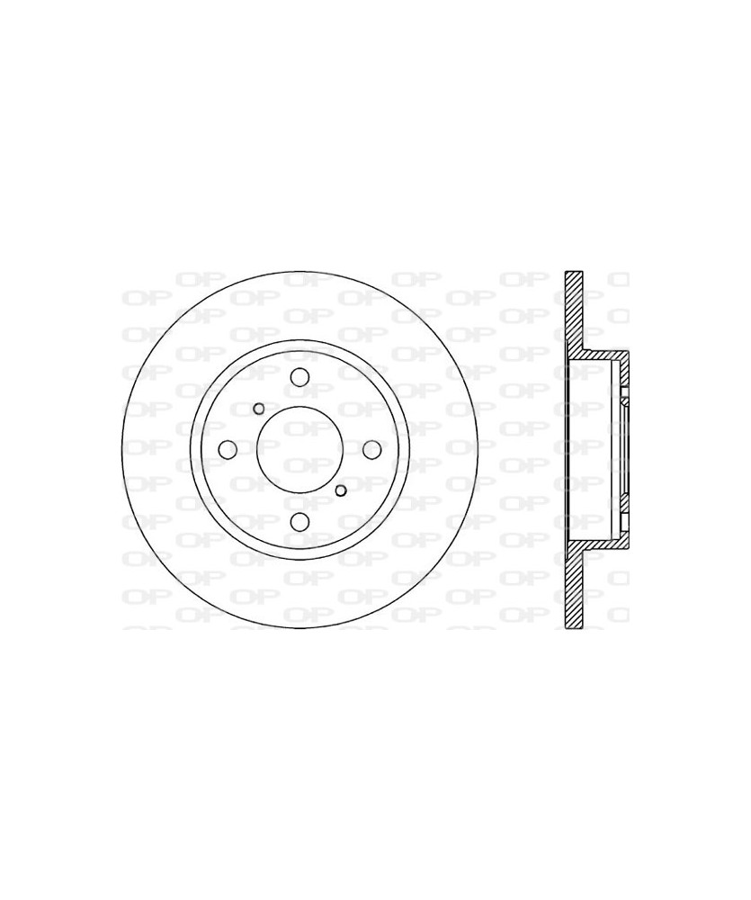 1PZ DISCO FRENO  AGILA 00- 07         WAGON 2003-  ANTERIORE VENTILATO