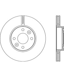 1PZ DISCO FRENO DIA LOGAN- MICRA /NOTE- CLIO III/MODUS/NE