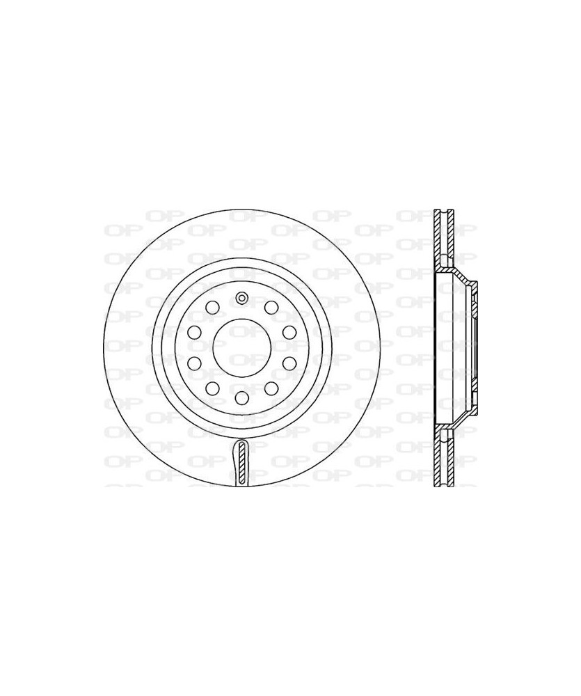 DISCO FRENO VENTILATO A3/LEON/OCTAVIA   2010--