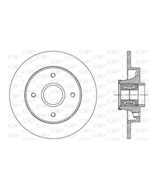 1PZ DISCO FRENO VERNICIATO PSA C3III/    PICASSO/AIRCROSS/C4/CTUS/3/2008/207