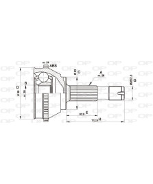 KIT GIUNTO OMOCINETICO SEMIASSE    JUMPER I/JUMPER II DUCATO