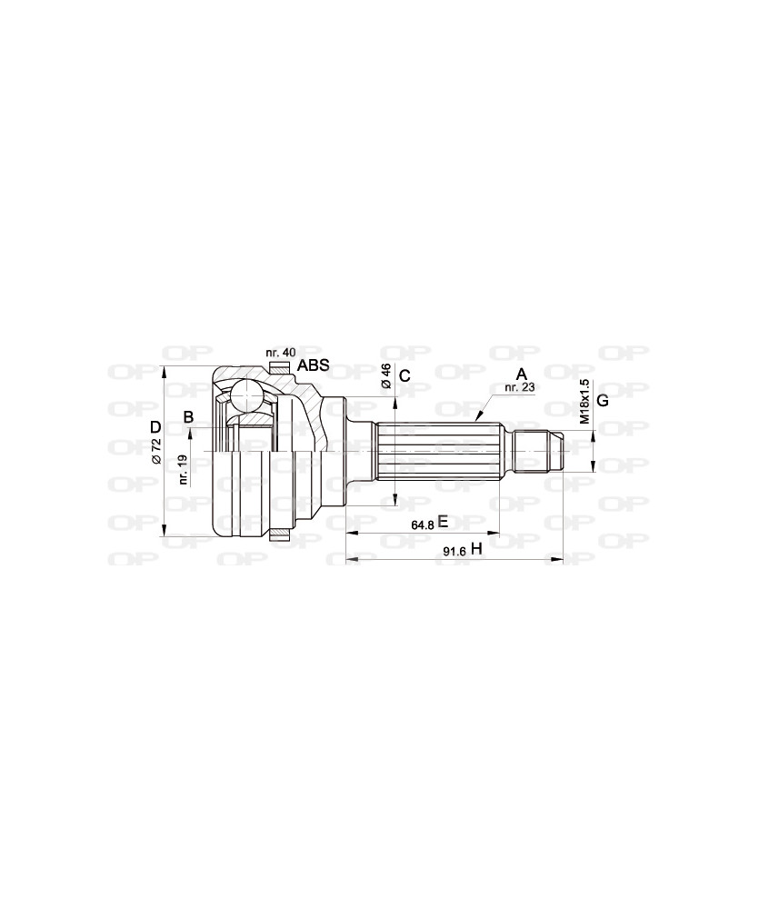 KIT GIUNTO L.RUOTA  MATIZ C/ABS