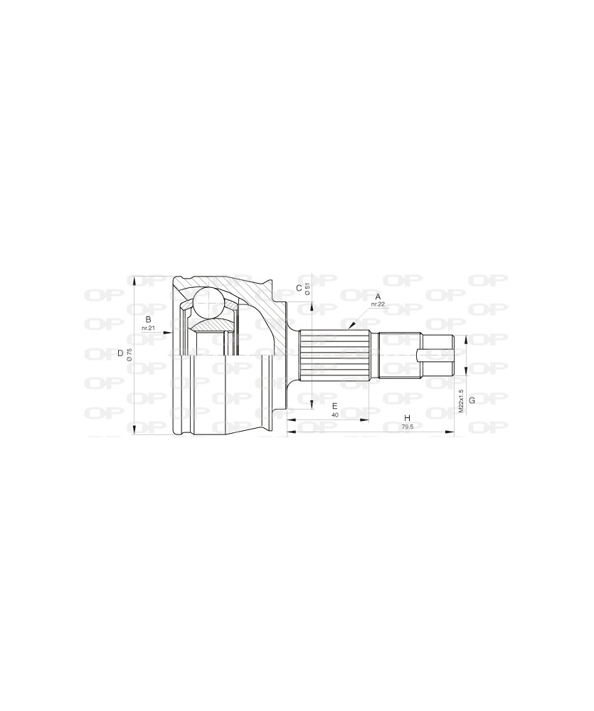 GIUNTO OMOCIN. IDEA - PUNTO II 1.2    IDEA 1.4 16V