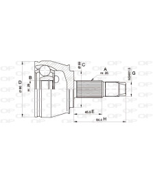 KIT GIUNTO OMOC LATO RUOTA -ALFA ROM