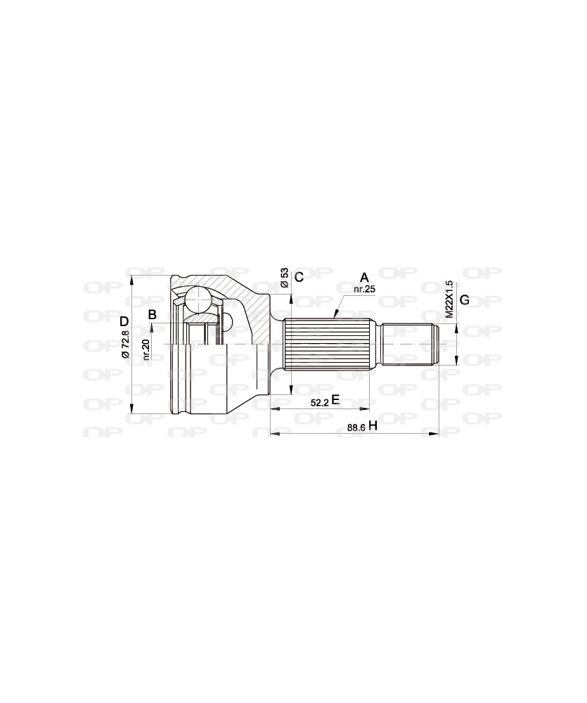 KIT GIUNTO L.RUOTA  FIESTA V TDCI