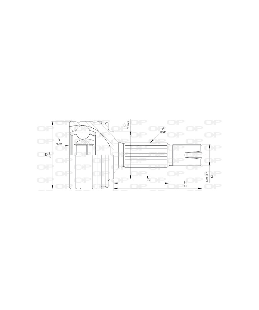 KIT GIUNTO OMOC LATO RUOTA C1-107-AYGO