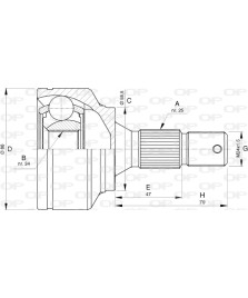 KIT GIUNTO OMOC LATO RUOTA BERLINGO-C3-C4-308-2008