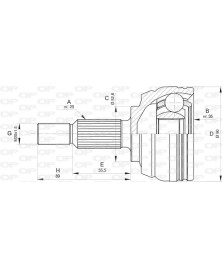 GIUNTO LATO RUOTA KIT DUSTER - MEGANE