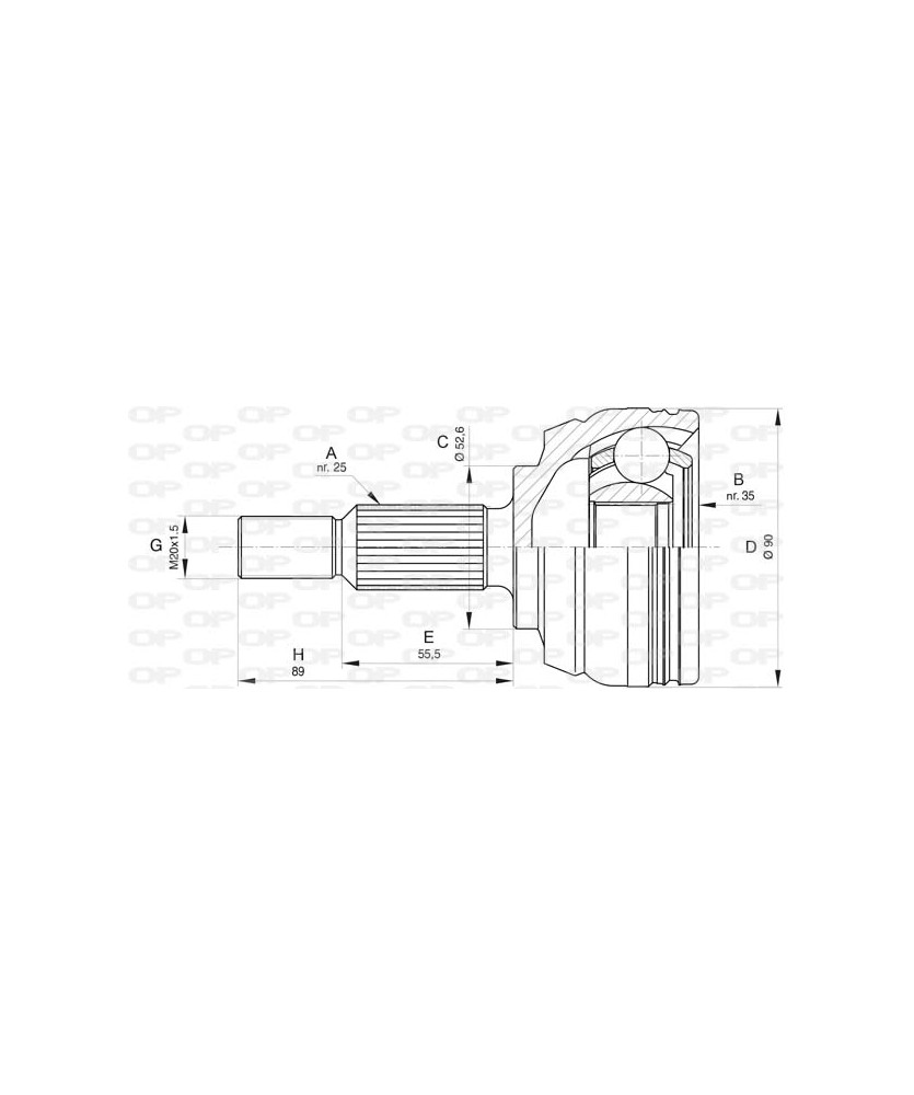 GIUNTO LATO RUOTA KIT DUSTER - MEGANE