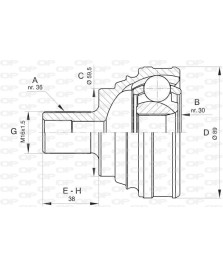 KIT GIUNTO  POLO/LUPO 1.6 GTI-1.4 TDi